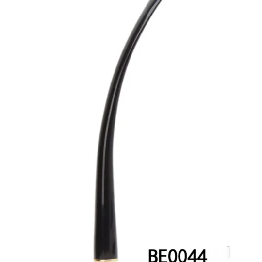Black Acrylic Reading Pipe Mouthpiece