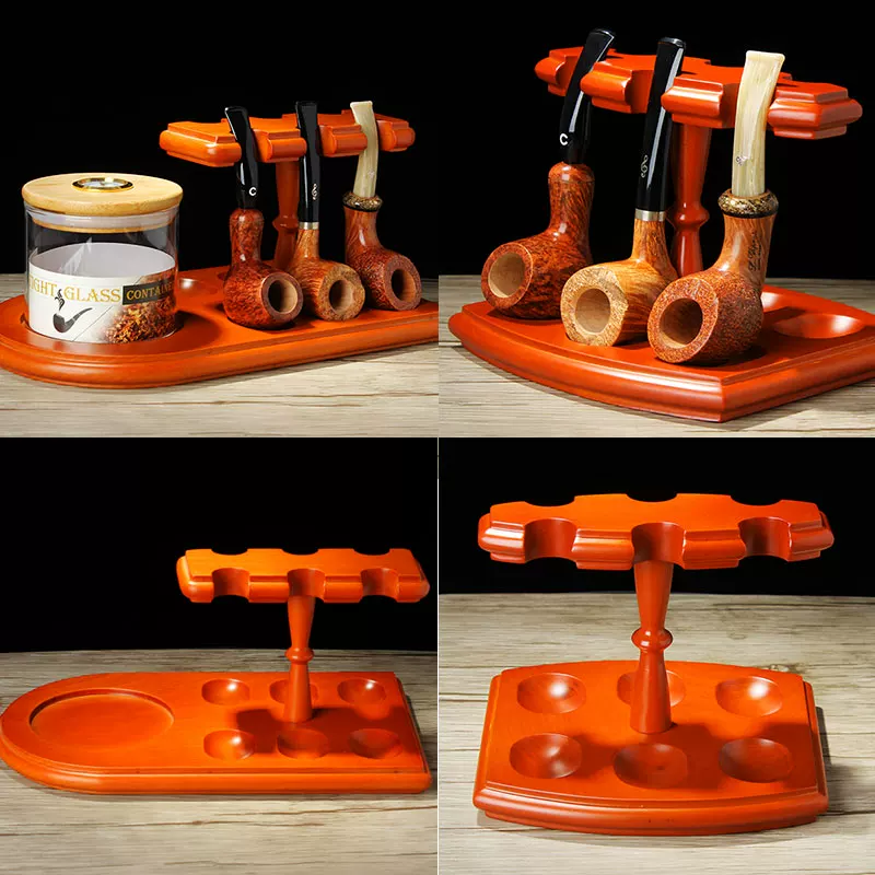 Tobacco Pipe Stand With Jar