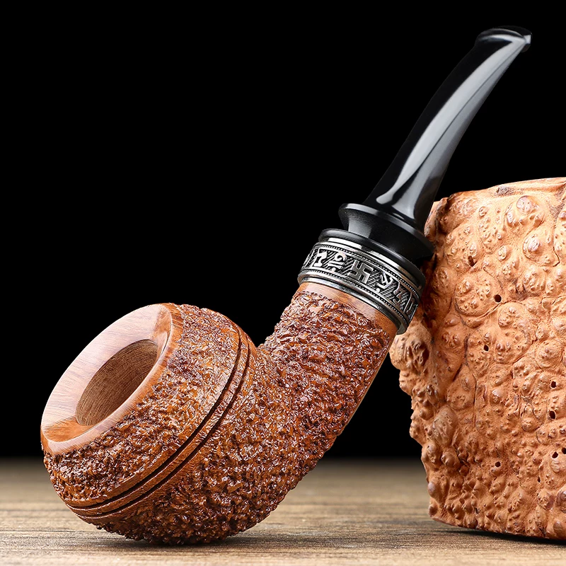 Hand-Carved Briar Bulldog Pipe