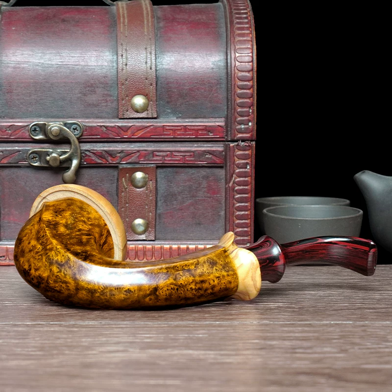 Handmade Briar Calabash Pipe - Image 3
