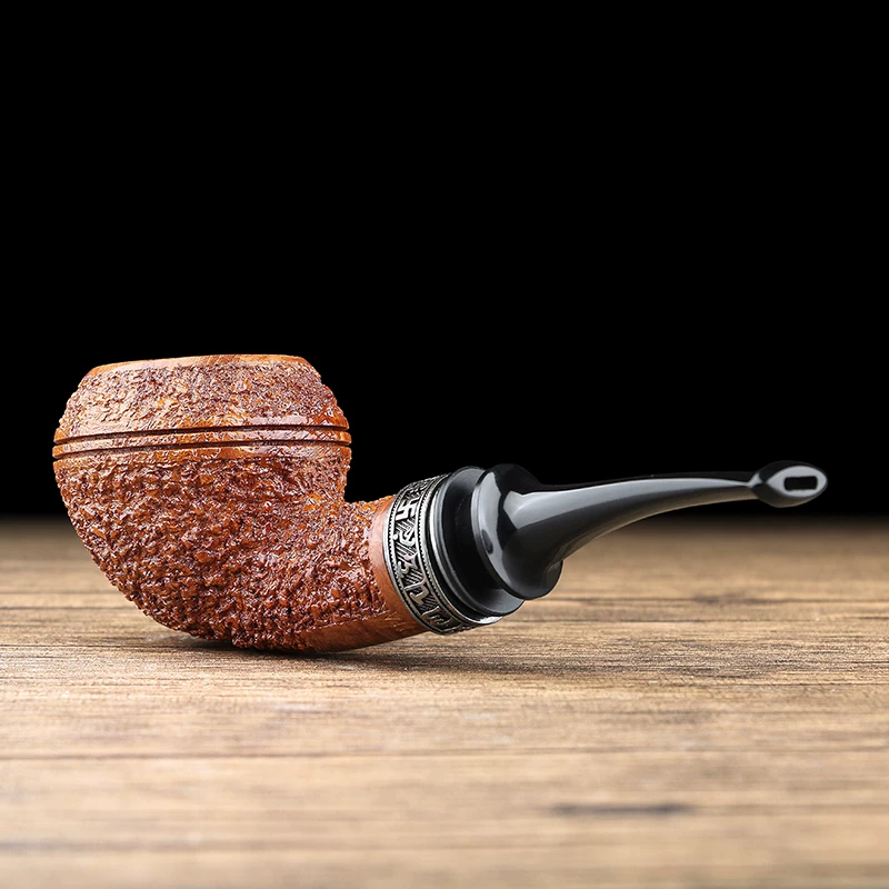 Hand-Carved Briar Bulldog Pipe