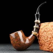 Handmade Sherlock Calabash Pipe with Bamboo Stem
