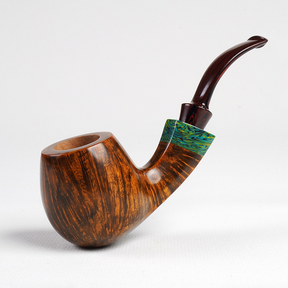 Customizable Briarwood Brandy-Shaped Tobacco Pipe - Image 2