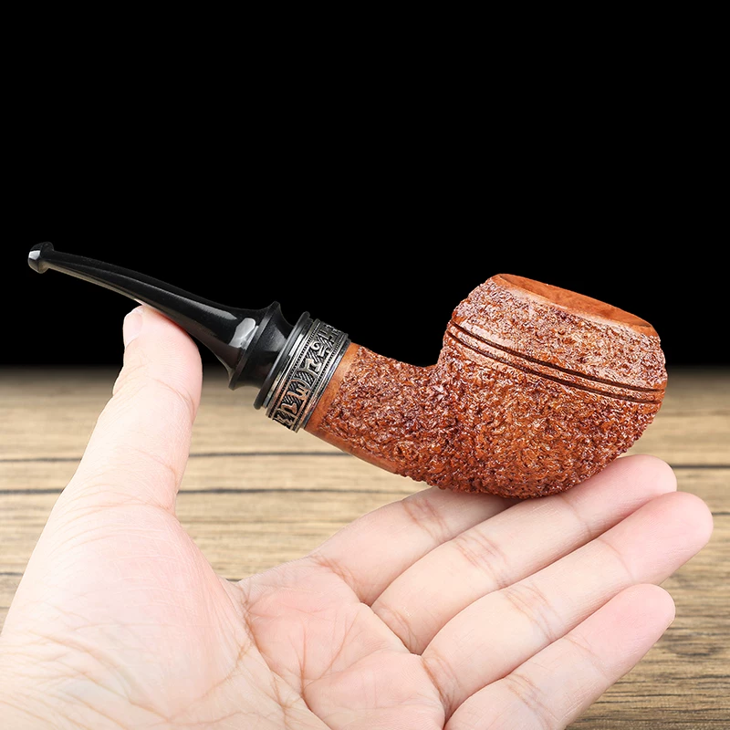 Hand-Carved Briar Bulldog Pipe